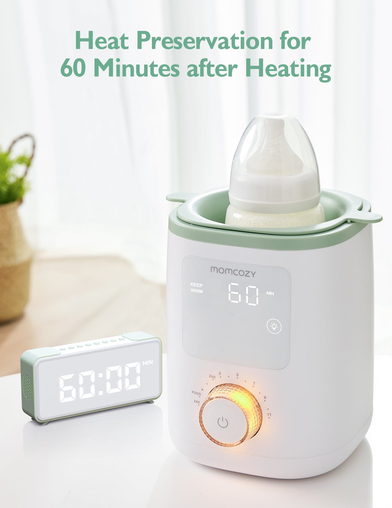 Momcozy Sterilizers & Warmer Baby Bottle Warmer White