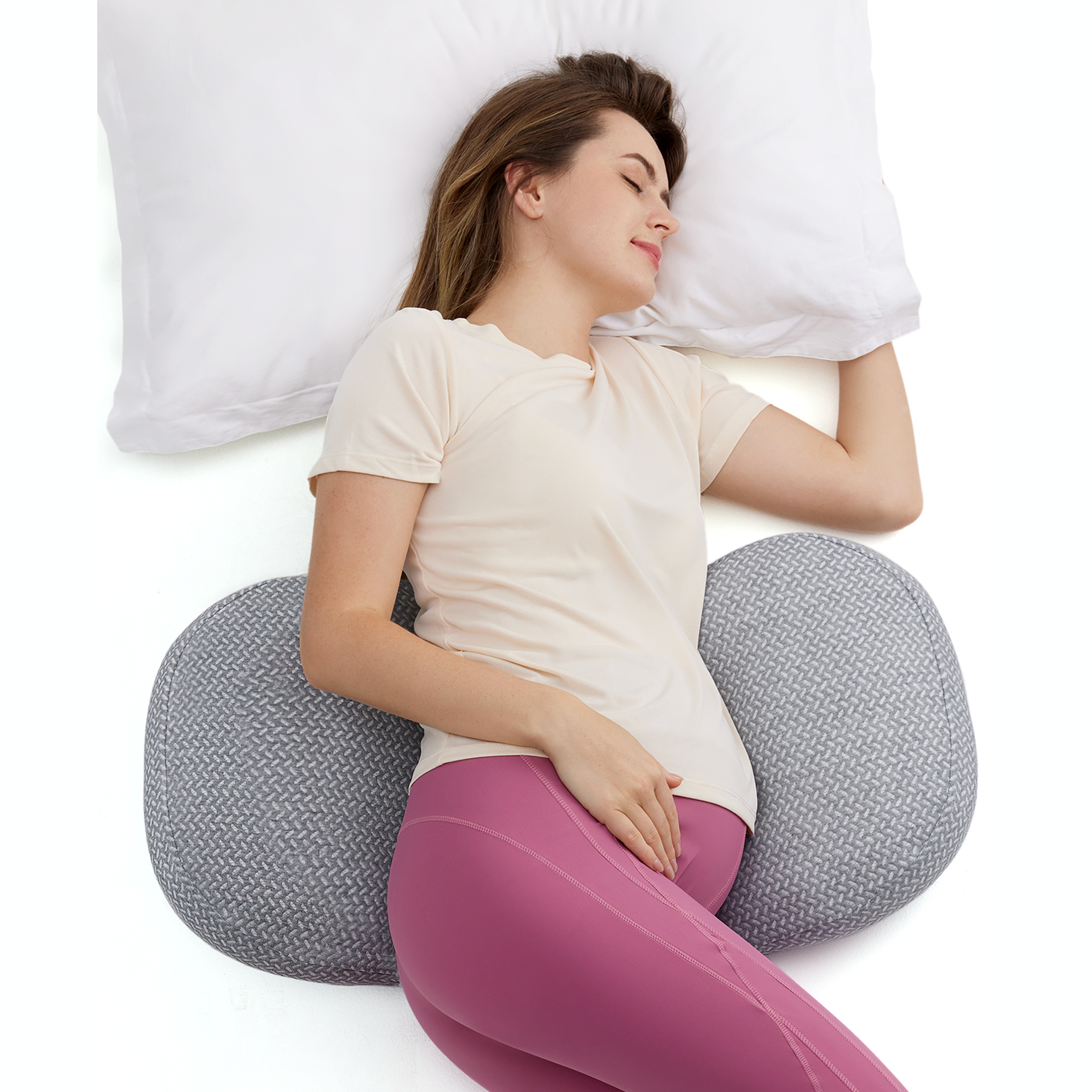 Momcozy Maternity Accessory Portable Maternity Pillow Grey