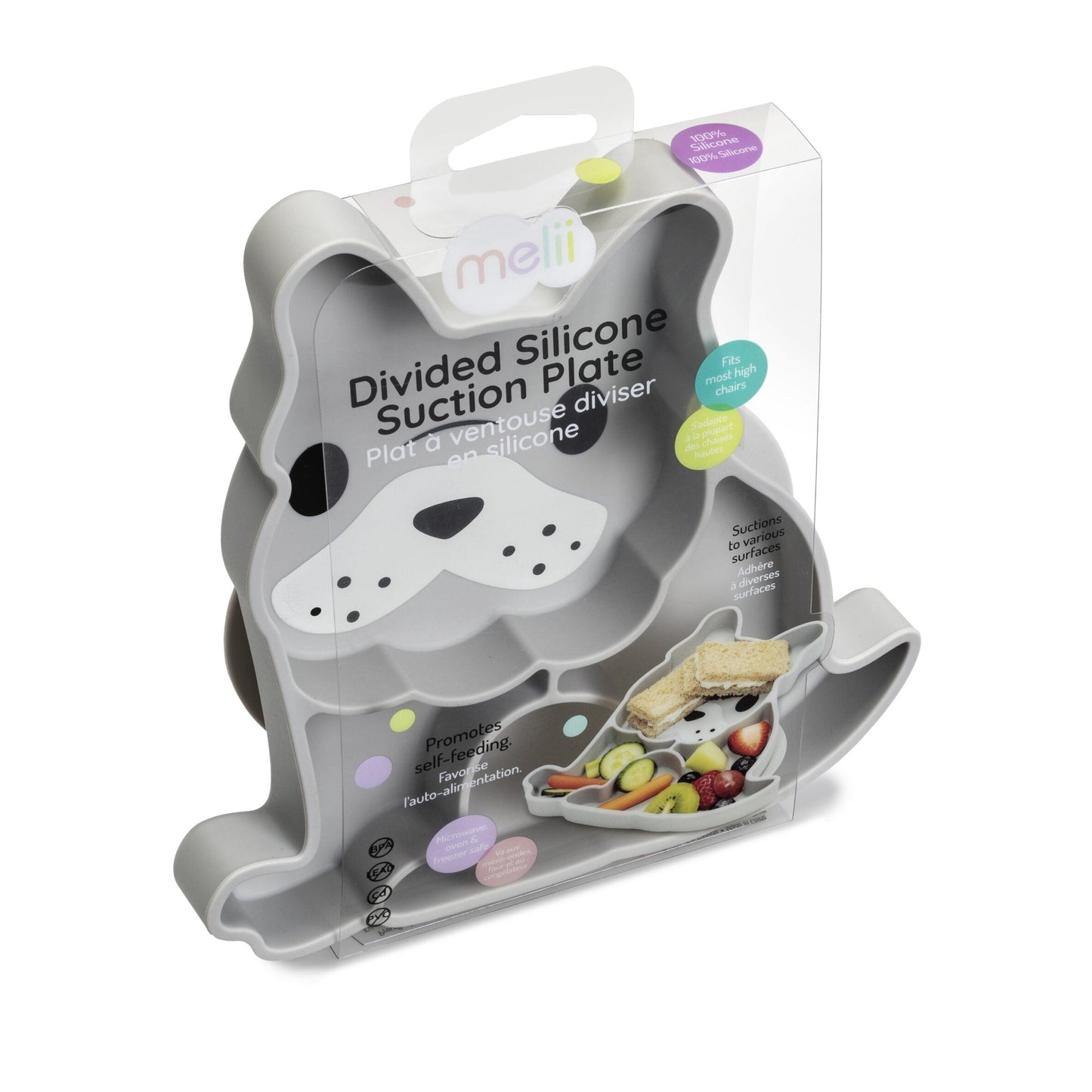 Melii Silicone Divided Plate - 6 to 24 Months