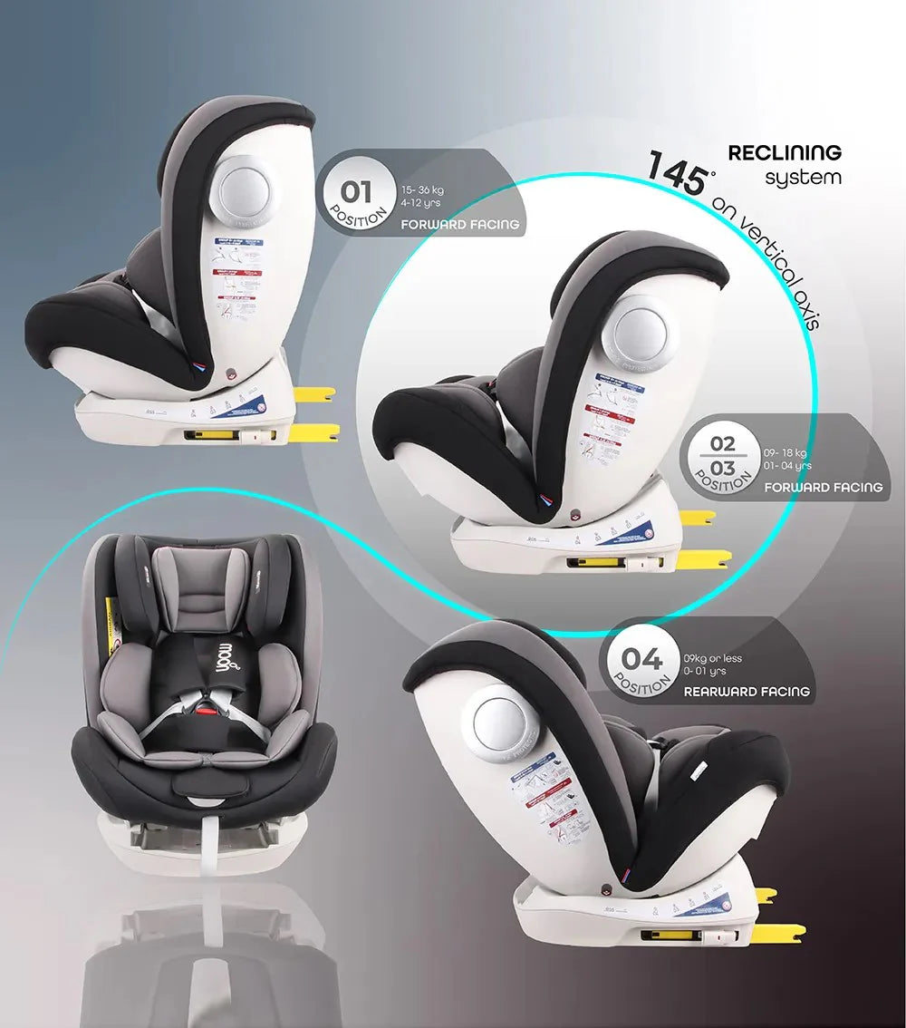 Moon Melhor Baby Seat Black Birth to 12 Years