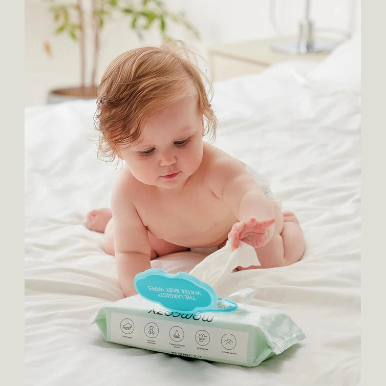 Momcozy Water Wipes-Extra Large Size Design-240 Count (4 packs)