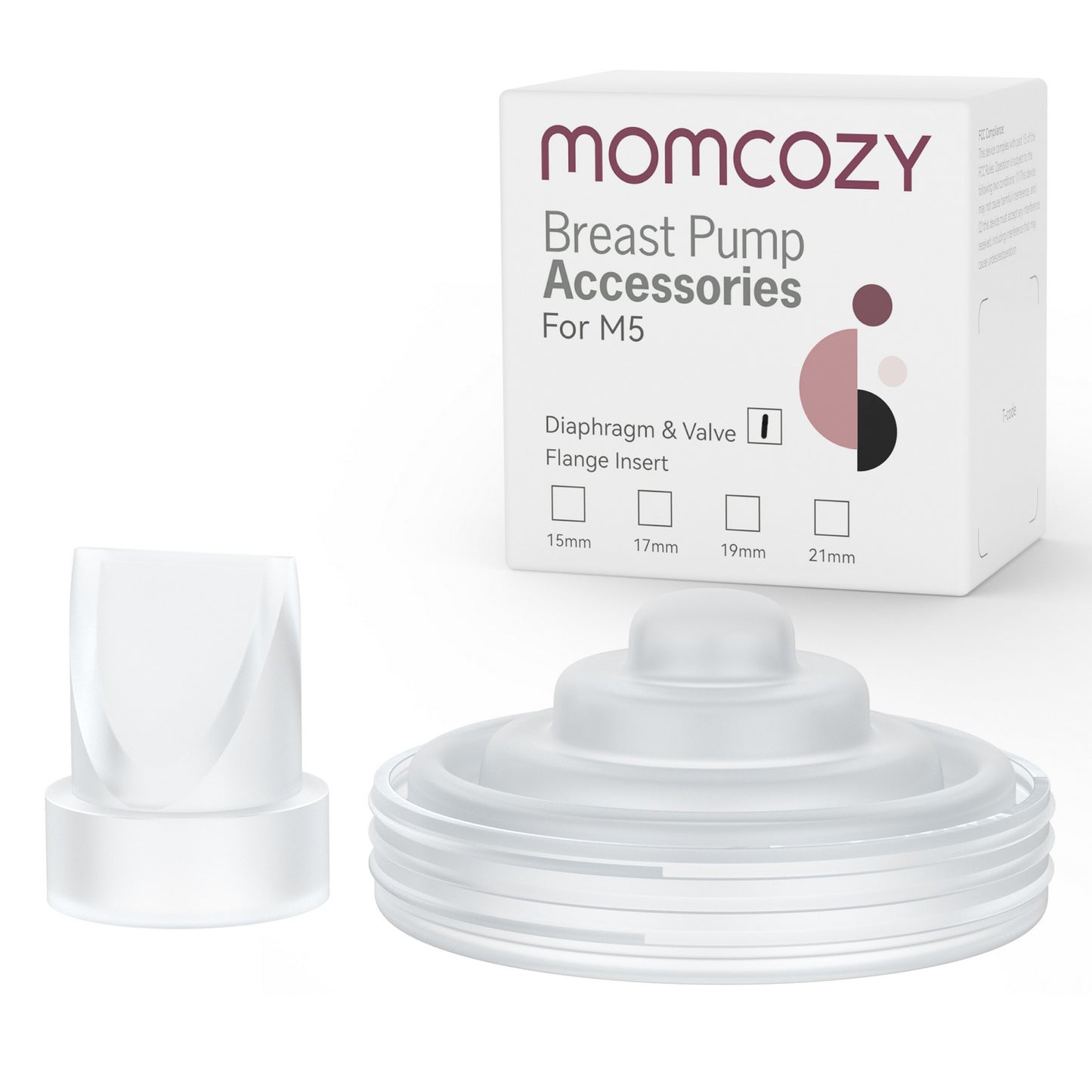 Momcozy Breastfeeding Access Silicone Diaphragm + Valve  for M5 Transparent