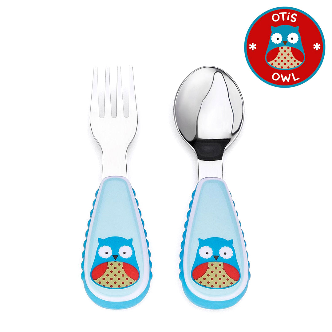 Skip Hop Zoo Utensils Fork &amp; Spoon 3Months to 36Months