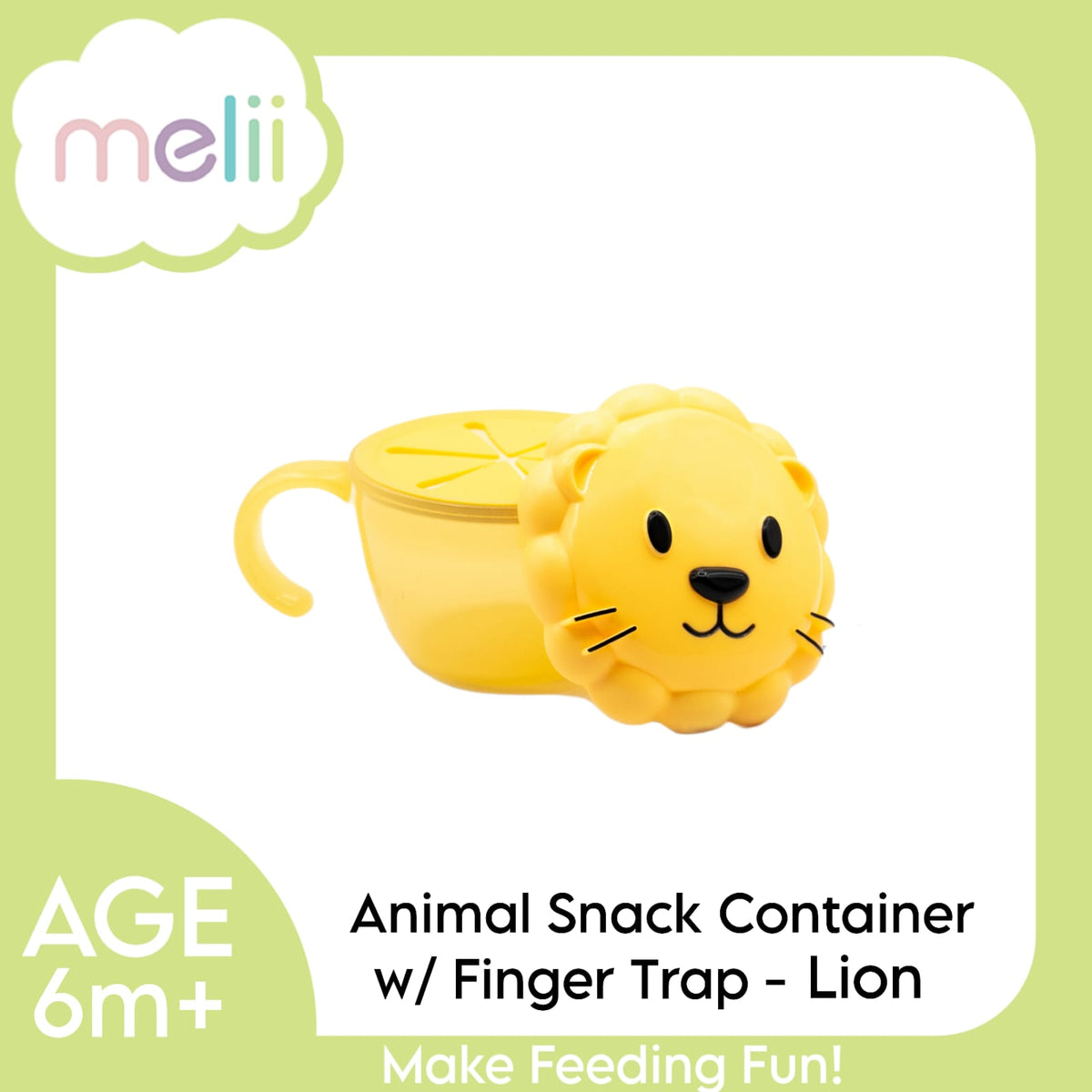 Melii Snack Container with Finger Trap 3 to 24 Months