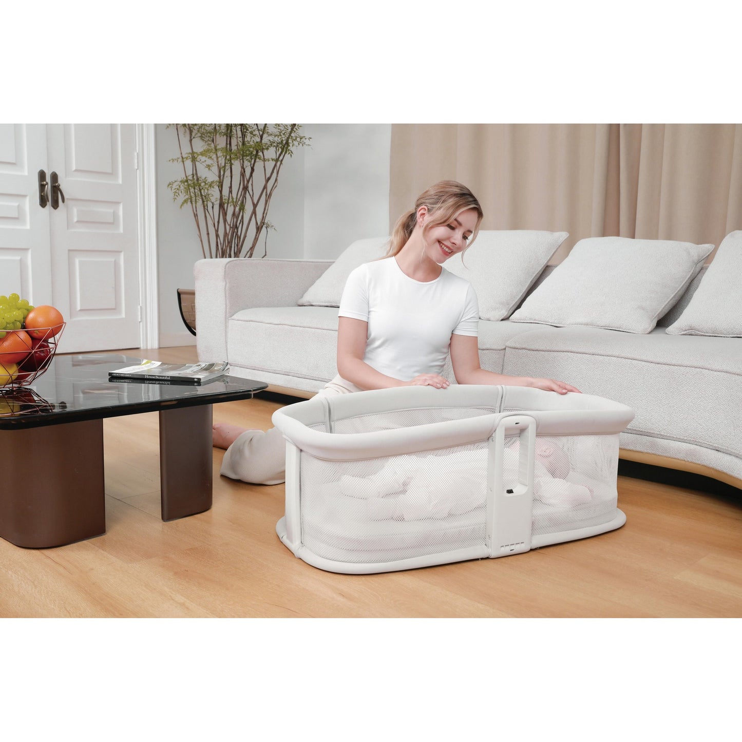 Mastela Dream Starlight Bedside Bassinet Birth+ to 12M