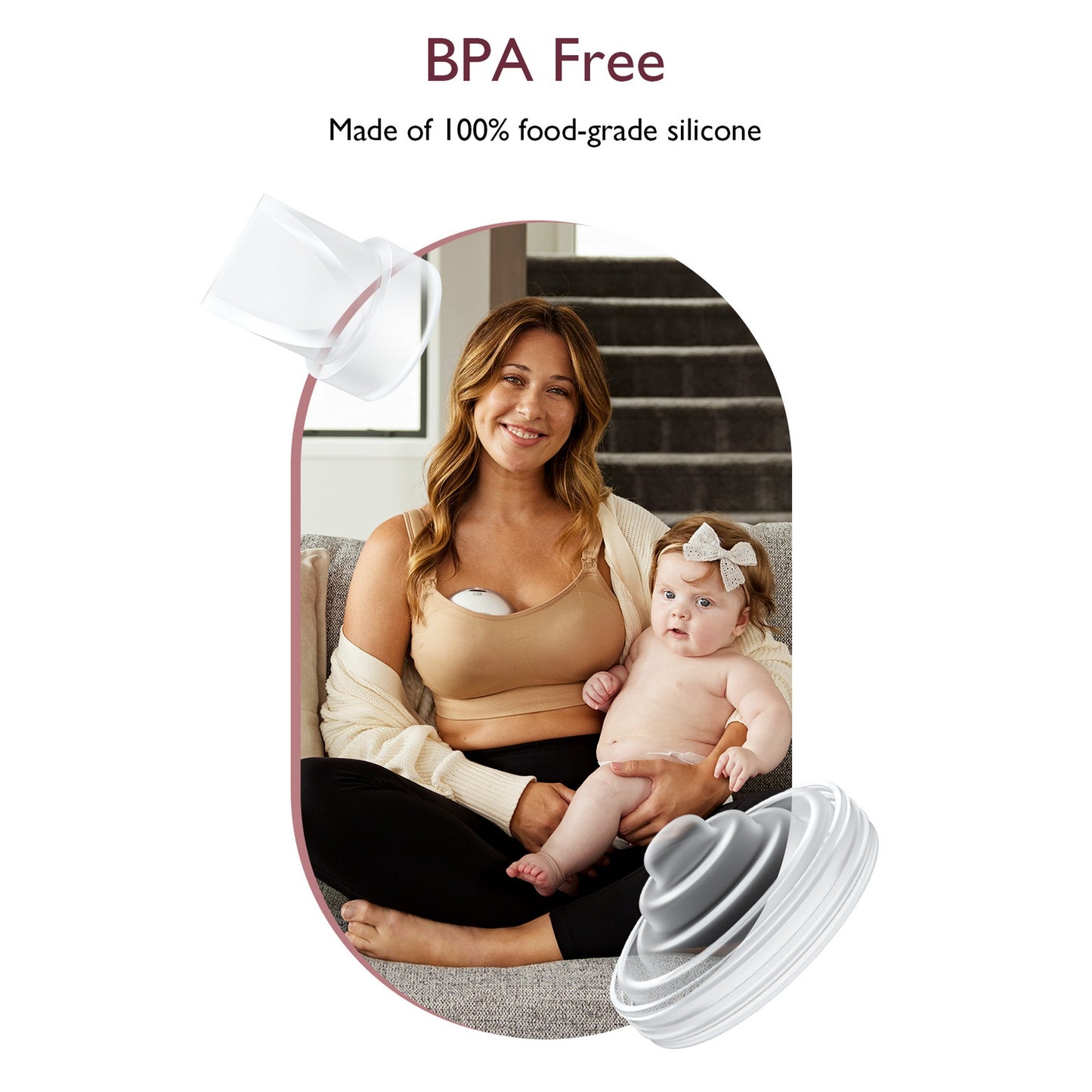 Momcozy Breastfeeding Access Silicone Diaphragm + Valve  for M5 Transparent