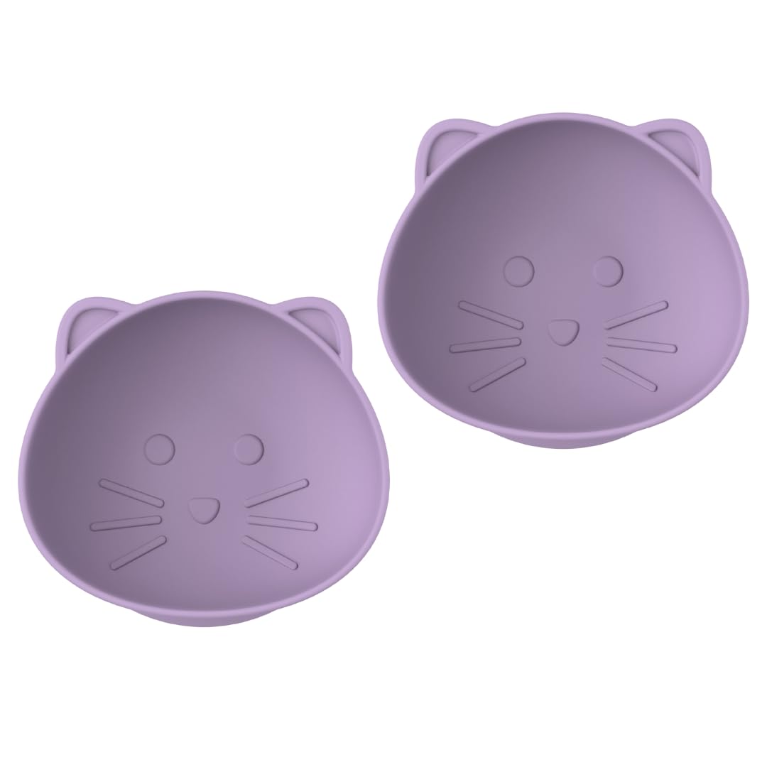 Melii Silicone Suction Bowl -  2-pack  Purple