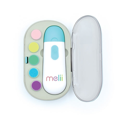 Melii Electric Nail Trimmer White & Teal - Birth to 36 Months - Open Box