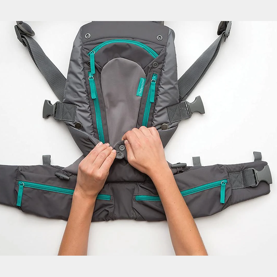 Infantino Carry On Multi-Pocket Carrier Birth to 48 Months Open Box
