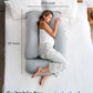 Momcozy Maternity Accessory G Shaped Cooling Fabric Pregnancy Pillow Grey