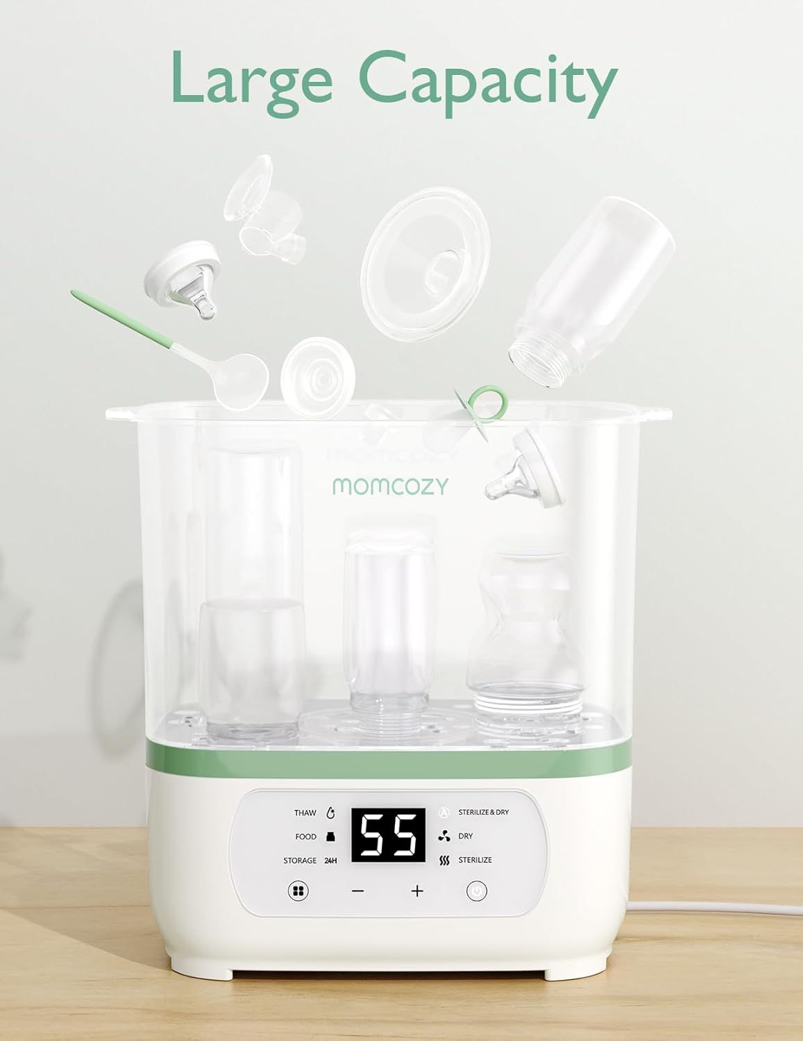 Momcozy Sterilizers & Warmer 8 in 1 Sterilizer and Dryer White