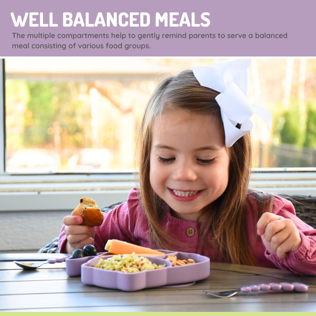 Melii Silicone Divided Plate - 6 to 24 Months