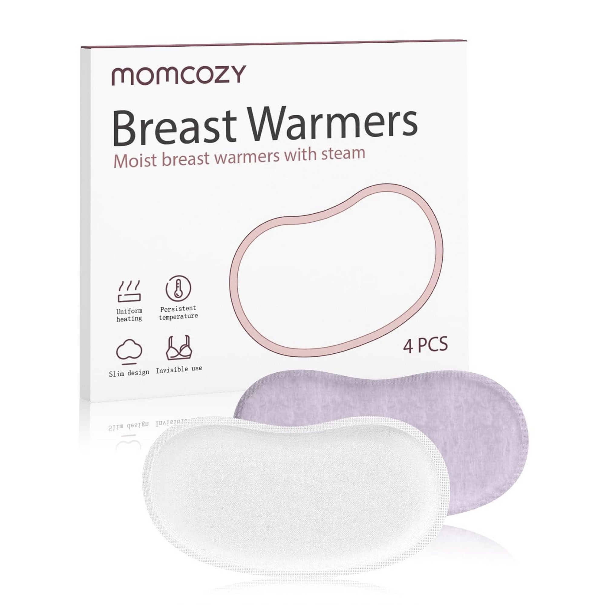 Momcozy Maternity Accessory Instant Heat Breast Warmers White & Lilac