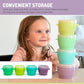 Melii Snap & Go Pods (6oz) - 4 piece set Multicolor ~ 3 to 24 Months- Open Box