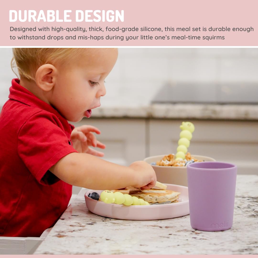 Melii 3 Piece Silicone Feeding Set - 6 to 36 Months