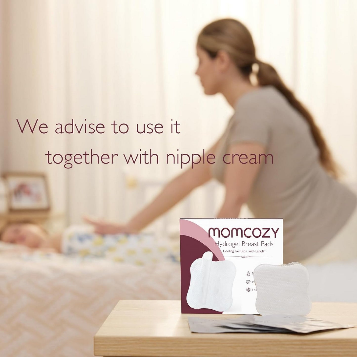 Momcozy Maternity Accessory Soothing Gel Pads White