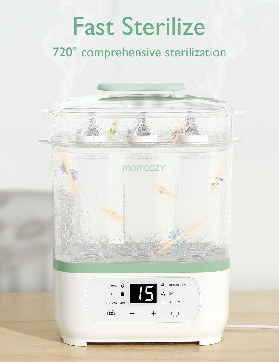 Momcozy Sterilizers & Warmer 8 in 1 Sterilizer and Dryer White