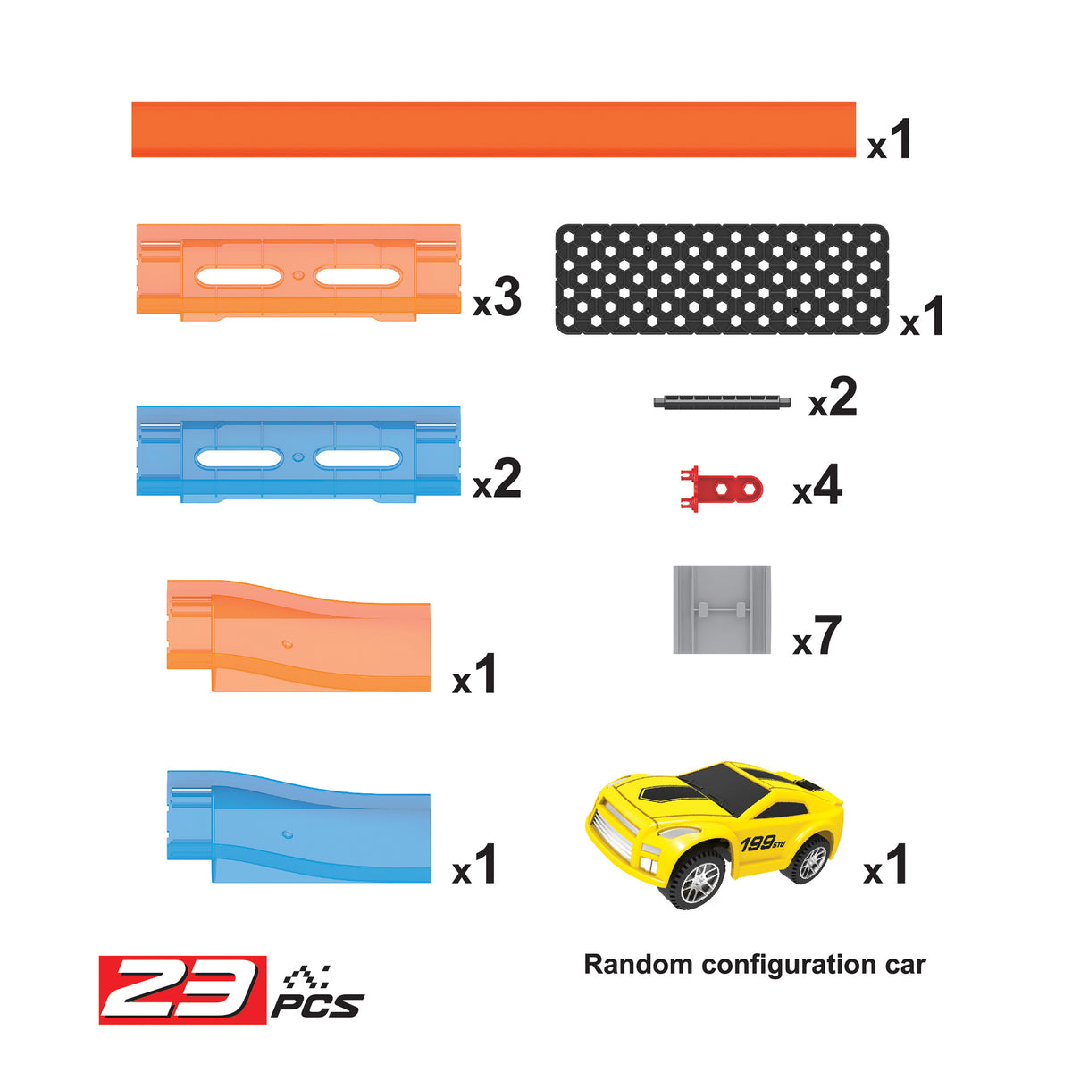 Playzu Pull Back Track Set-1A 6+Years