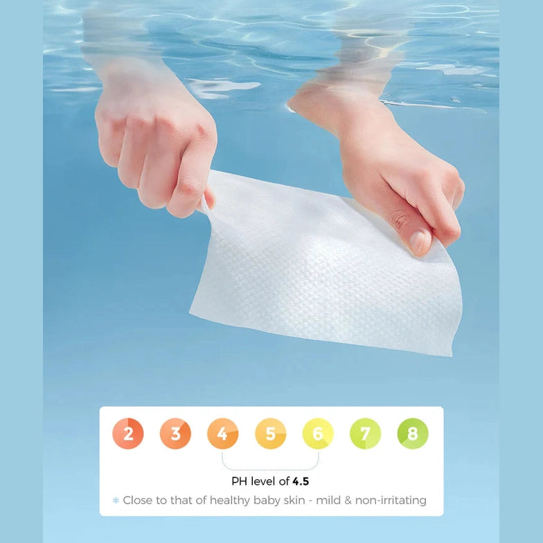 Momcozy Water Wipes-Extra Large Size Design-240 Count (4 packs)