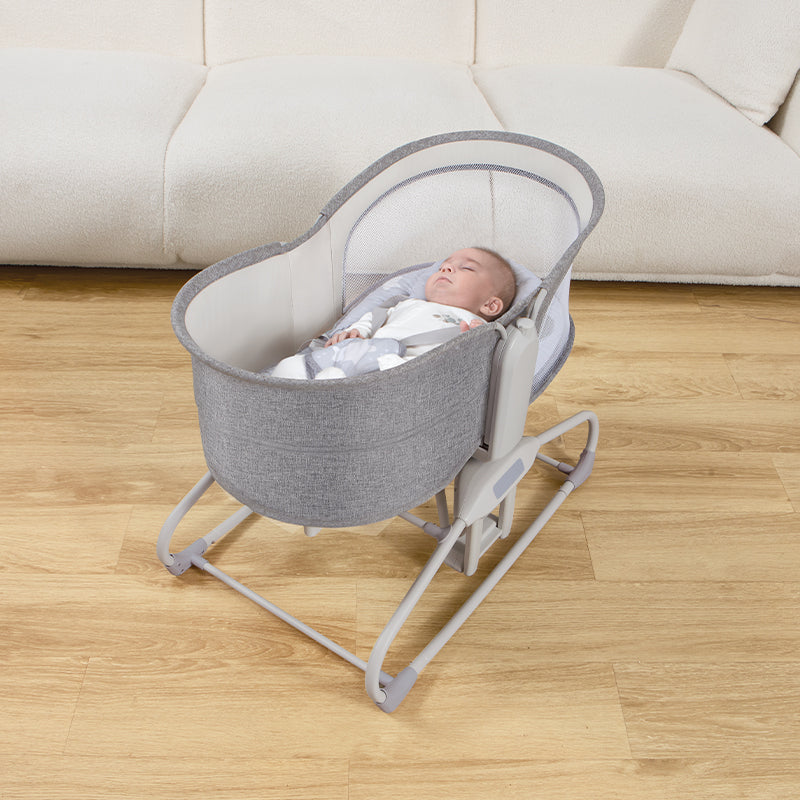 Mastela 4in1 Swing & Bassinet Lite Grey (Birth to 36 Months) - Distressed Box