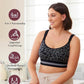 Momcozy Maternity Accessory 4-in-1 Hands-Free Pumping Bra - Leopard Black