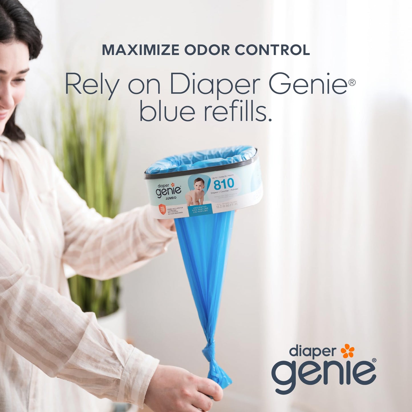 Diaper Genie Diaper Pails Refills Square jumbo refill