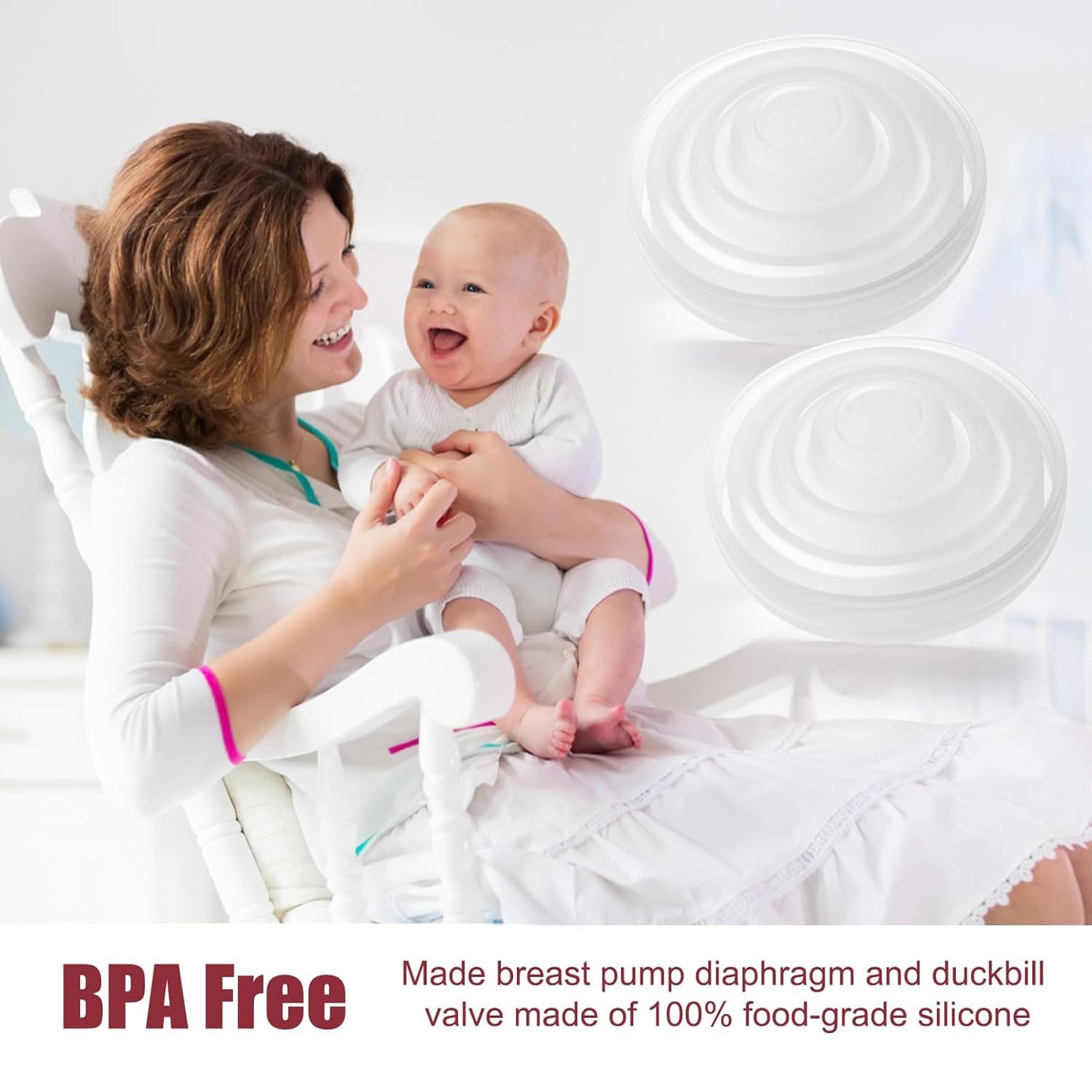 Momcozy Breastfeeding Access Silicone Diaphragm for M5*2 Transparent