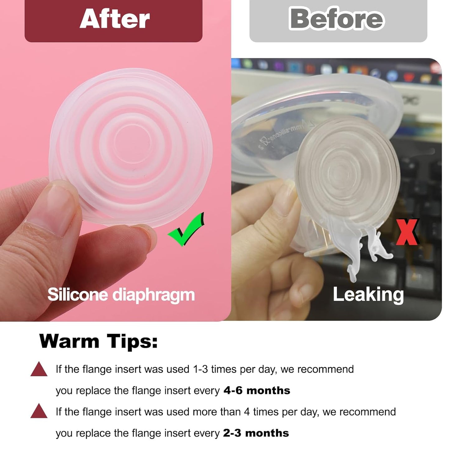 Momcozy Breastfeeding Access Silicone Diaphragm for M5*2 Transparent