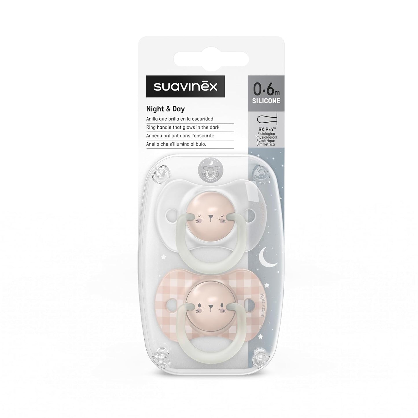 Suavinex Night Glow-in-the-Dark Physiological Soother with SX Pro Teat - Suavinex baby product