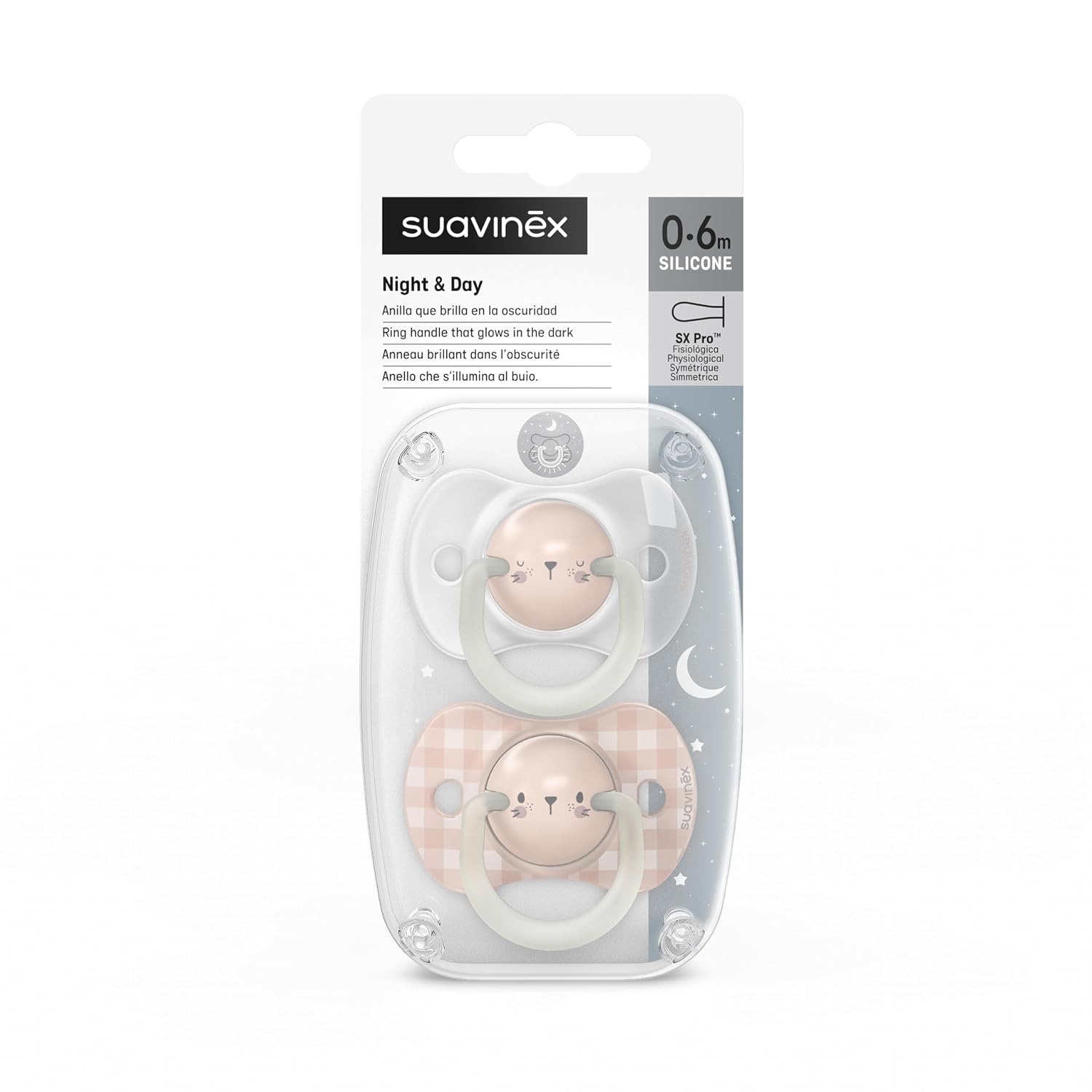 Suavinex Night Glow-in-the-Dark Physiological Soother with SX Pro Teat - Suavinex baby product