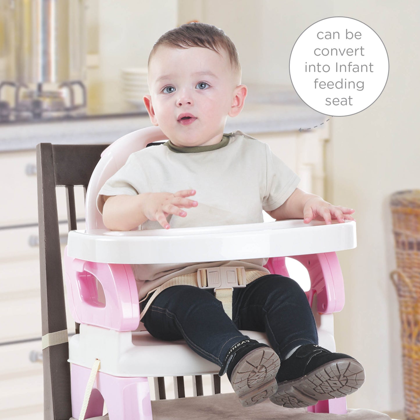 Mastela Folding Booster Seat - 6months to 48months - Open Box