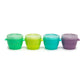 Melii Snap & Go Pods (6oz) - 4 piece set Multicolor ~ 3 to 24 Months- Open Box