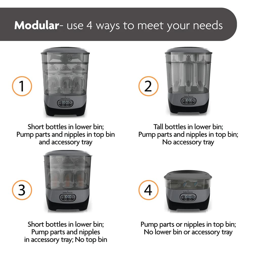 Baby Brezza One Step Bottle Sterilizer & Dryer Advanced (Birth to 36 Months)