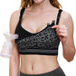 Momcozy Maternity Accessory 4-in-1 Hands-Free Pumping Bra - Leopard Black