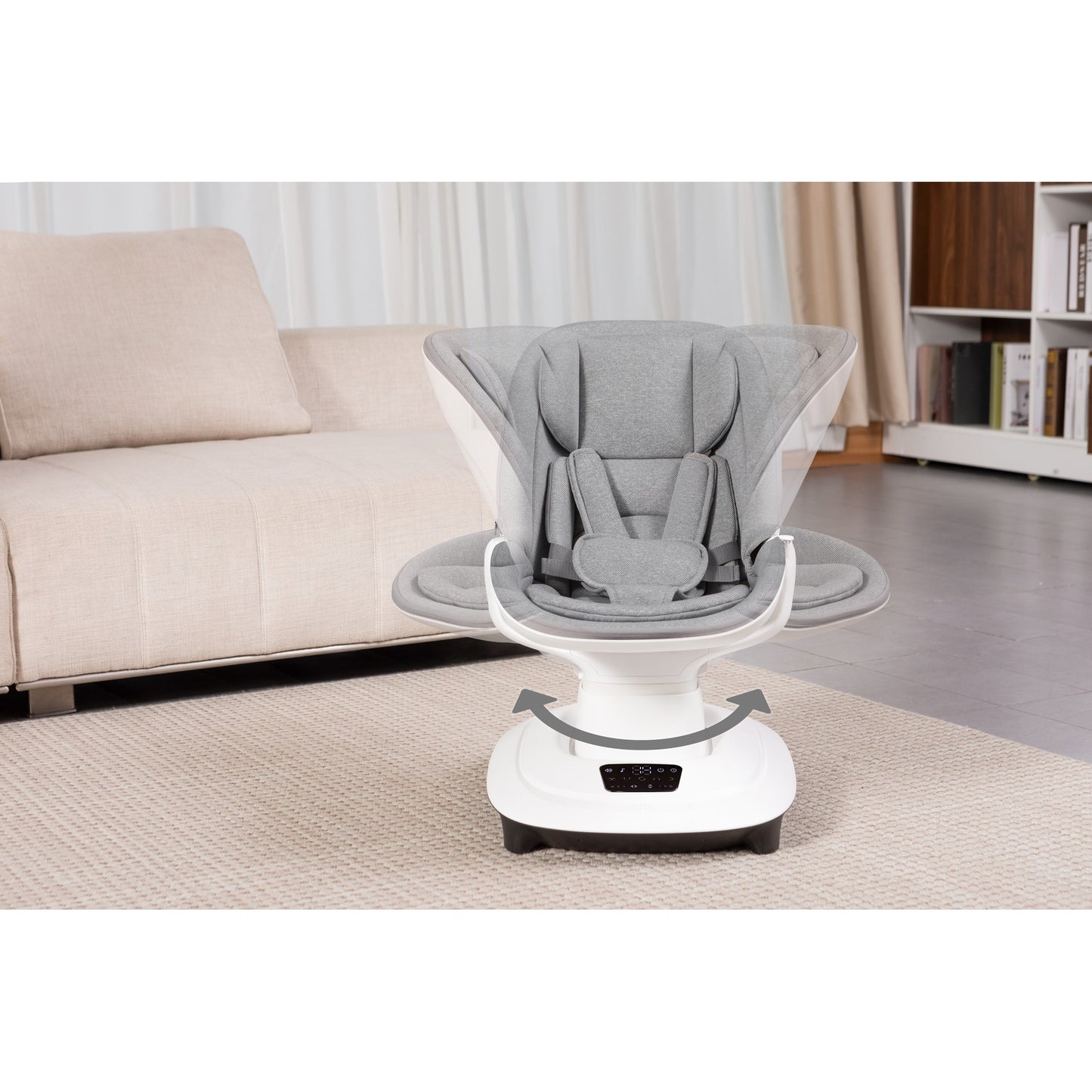 Mastela Deluxt Multi-Motion Baby Cradle Birth+ to 36M