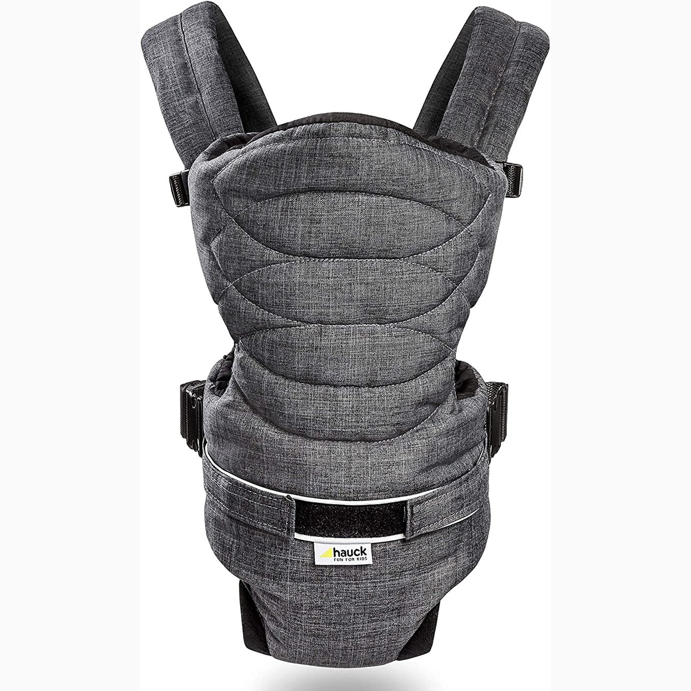 Hauck 2 Way Carrier Baby Carrier Melange Charcoal Birth+ to 9M - Open Box