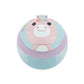 Top view of the Skip Hop unicorn toddler snack cup showing the smiling unicorn face and stars printed on the lid