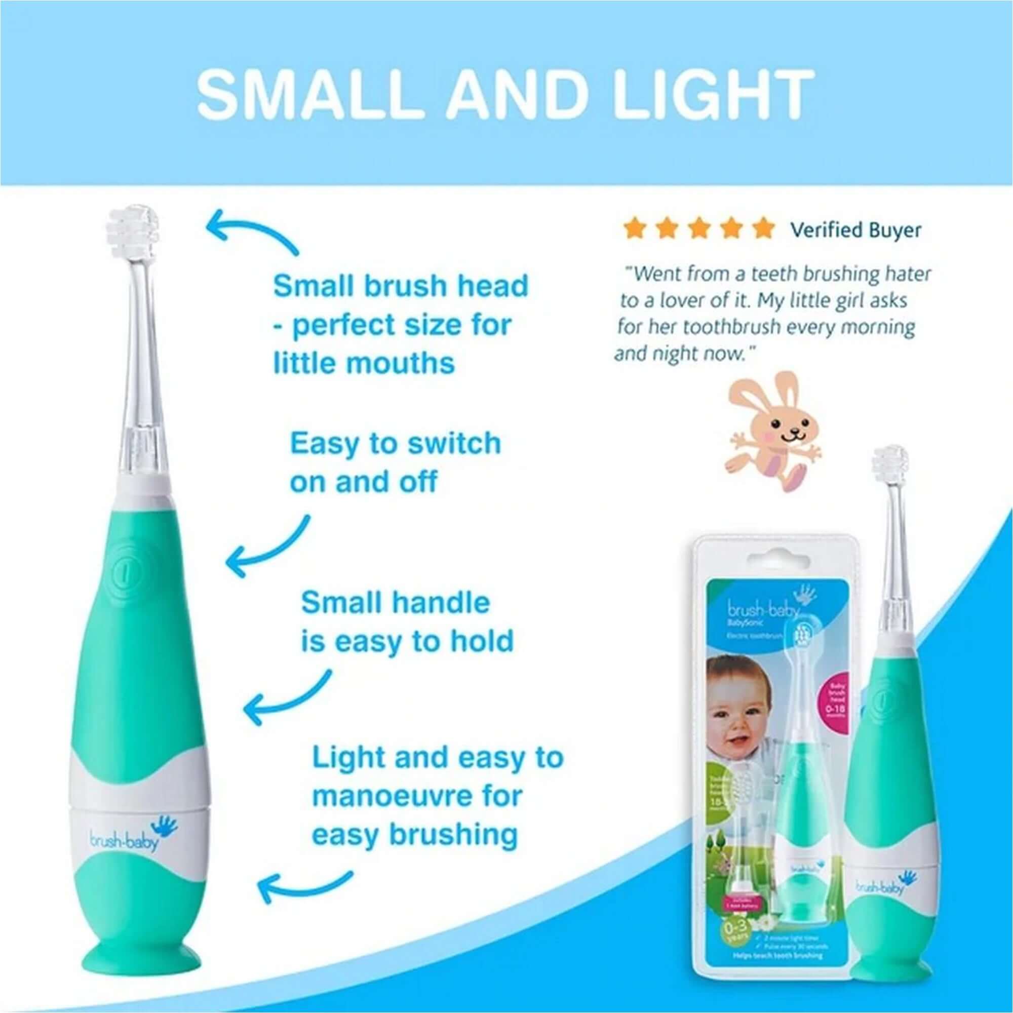 Electric toothbrush for 18 best sale month old