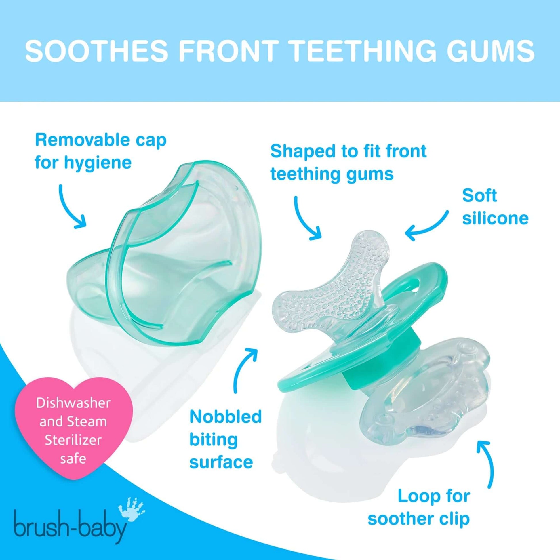 Brush Baby Front Ease Teether & Rattle || 3months To 1years