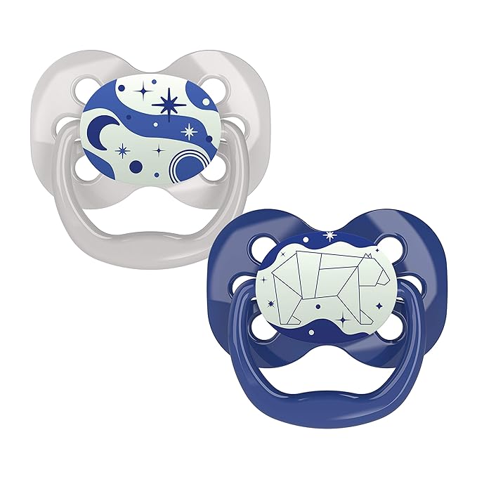 Dr. Brown's Advantage Pacifiers Stage 1 Pack of 2 (Birth to 6 Months) - Open Box