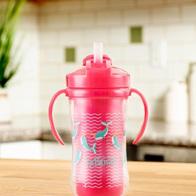 Dr.Brown's 10 oz/300 Ml Insulated Straw Cup (12 to 36 Months) - Open Box