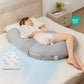 Momcozy Maternity Accessory Original F Shaped adjustable Maternity Pillow Grey