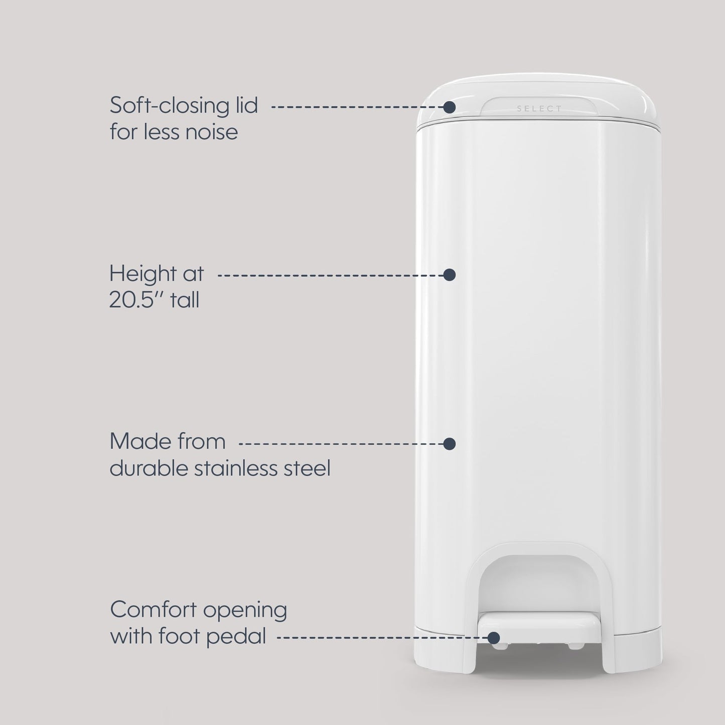 Diaper Genie Diaper Pails Select Grey