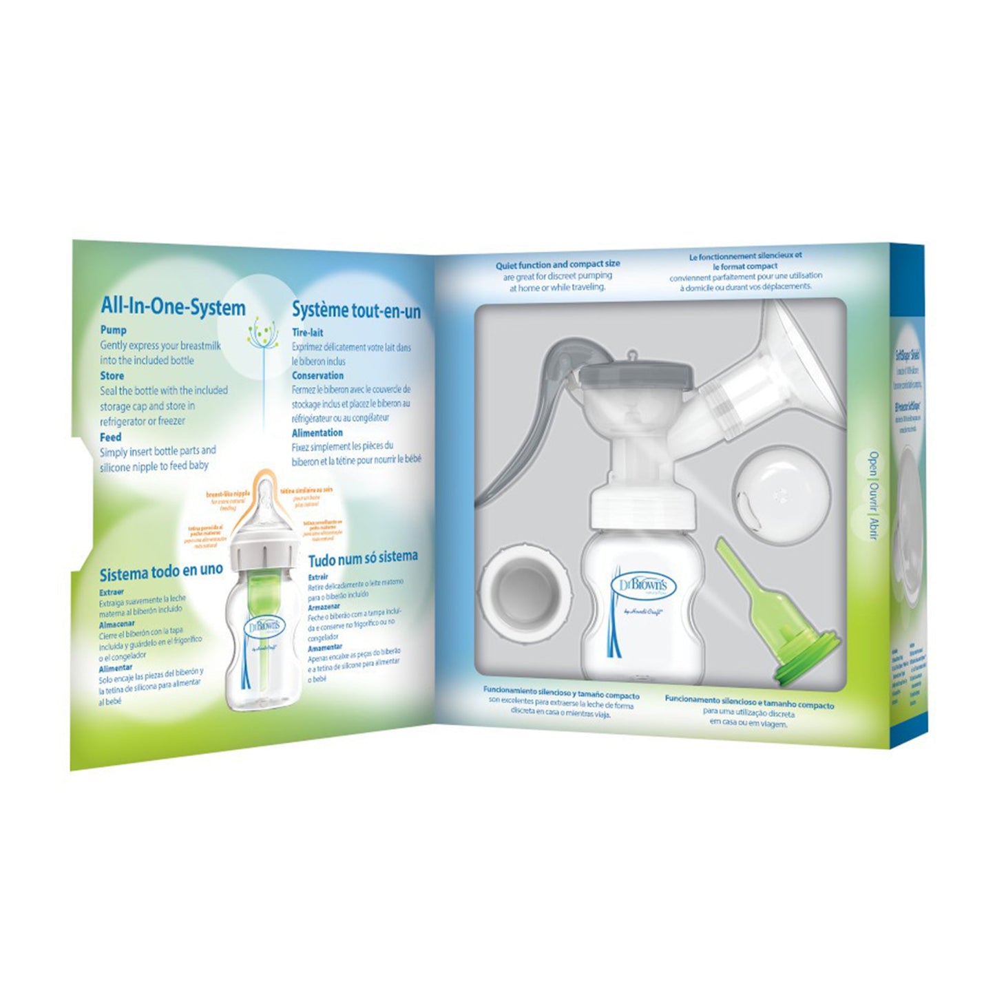 Dr. Brown Manual Breast Pump with Silicone Shield || Birth+ to 24months - Toys4All.in