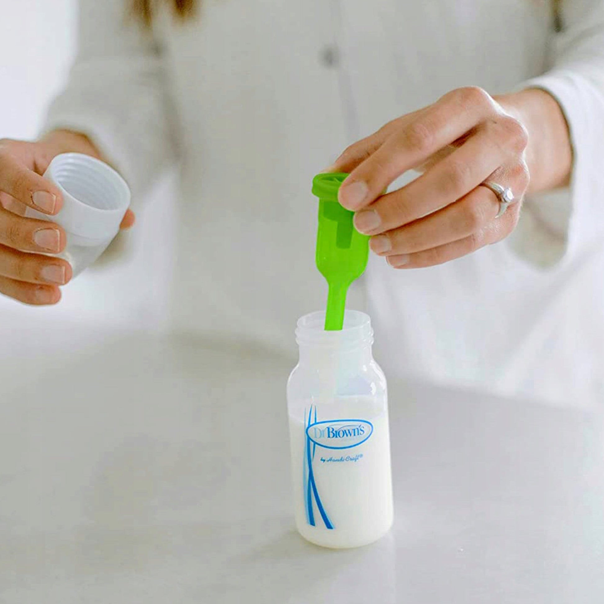 Dr. Brown PP Narrow Options+ White Bottle || Pack of 1 || Birth+ to 3months