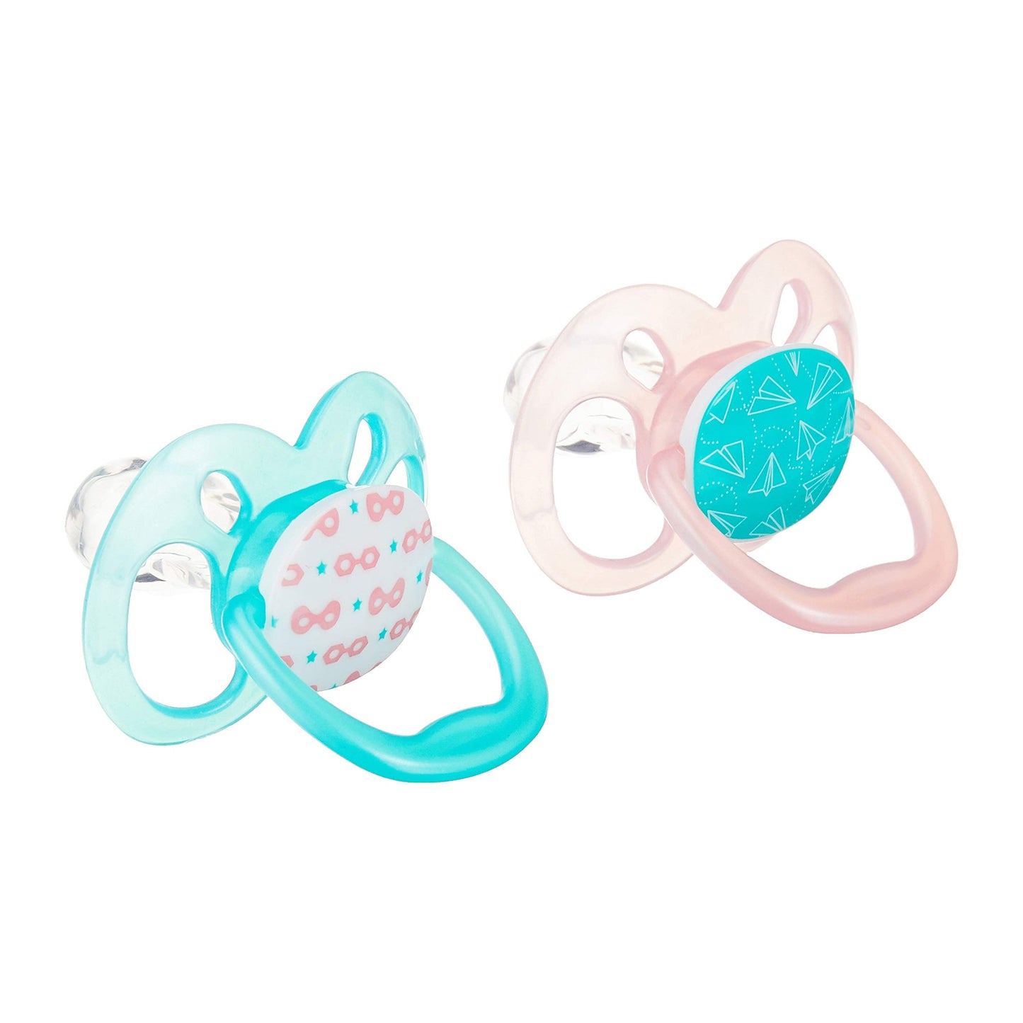 Dr. Brown Pink Airplanes Advantage Pacifiers || Stage-2 || Pack of 2 || Used for 6months to 12months