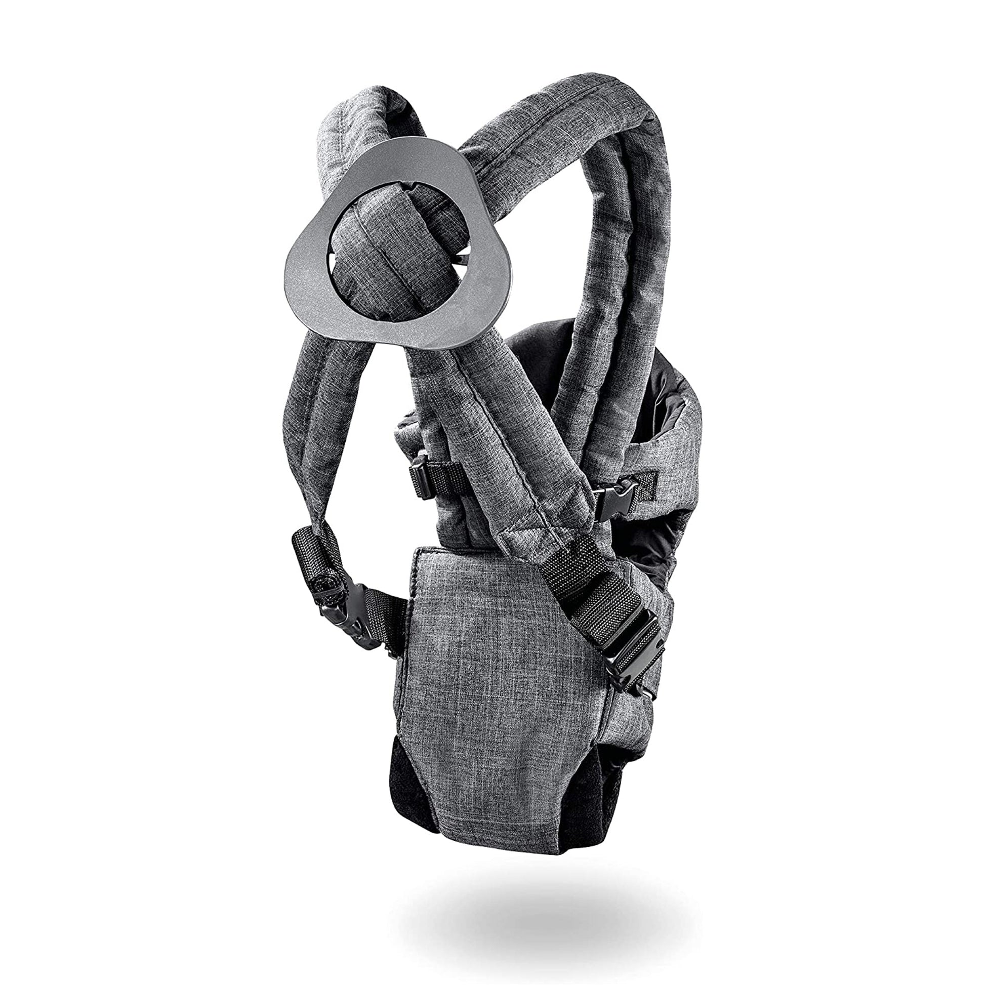 Hauck 2 Way Carrier Infant carrier | Fashion Melange Charcoal | Used for Birth+ to 9M