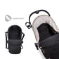 Hauck 2 in1 Carrycot || Fashion-Black || Birth+ to 9months