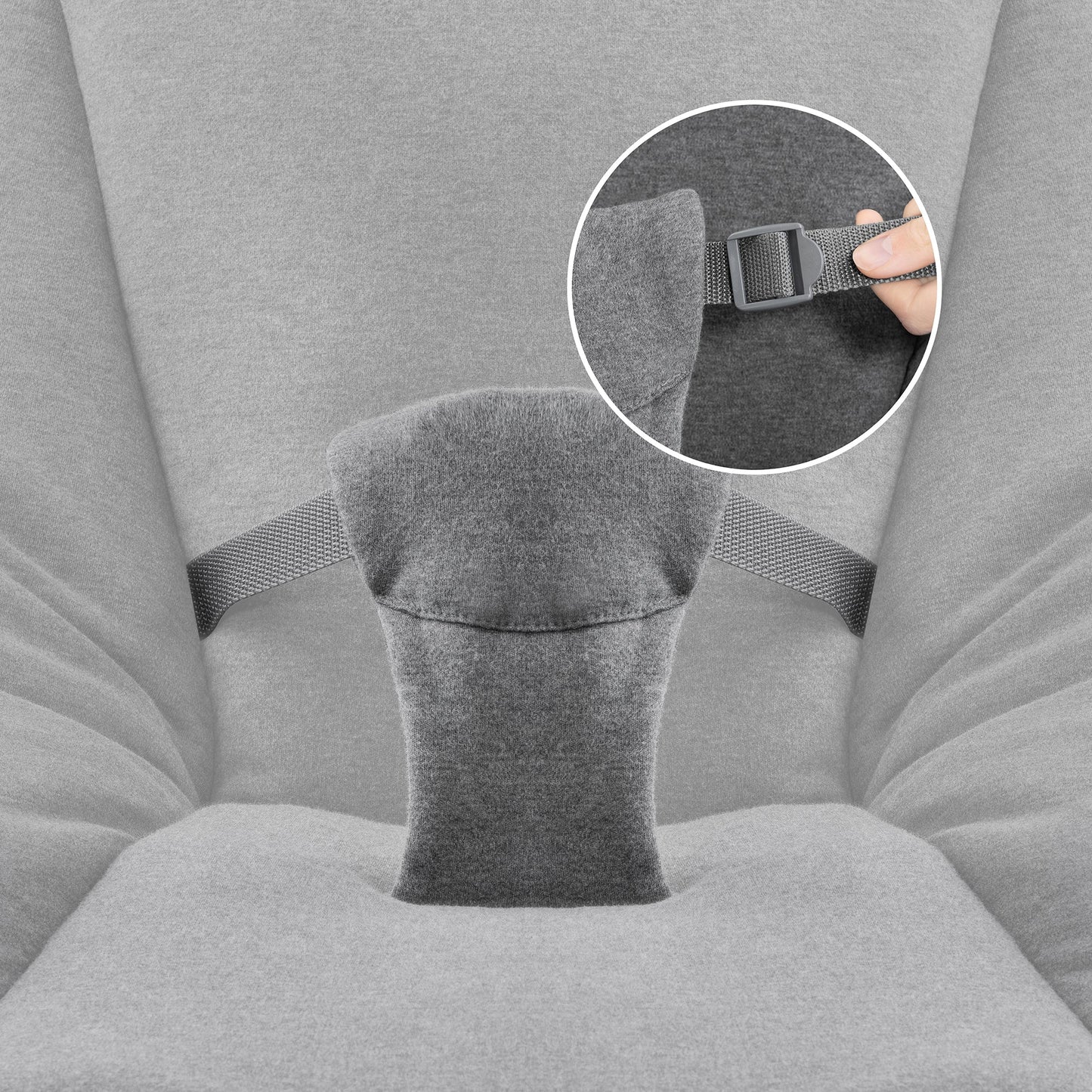 Hauck Alpha Bouncer 2in1 Rocker & Bouncer || Fashion-Grey || Used for Birth+ to 9M