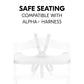 Hauck Alpha Wooden Tray | Fashion White | Used for 6M to 36M